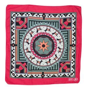 Vintage Wamcraft Southwest Aztec Native‎ Print Bandana Handkerchief